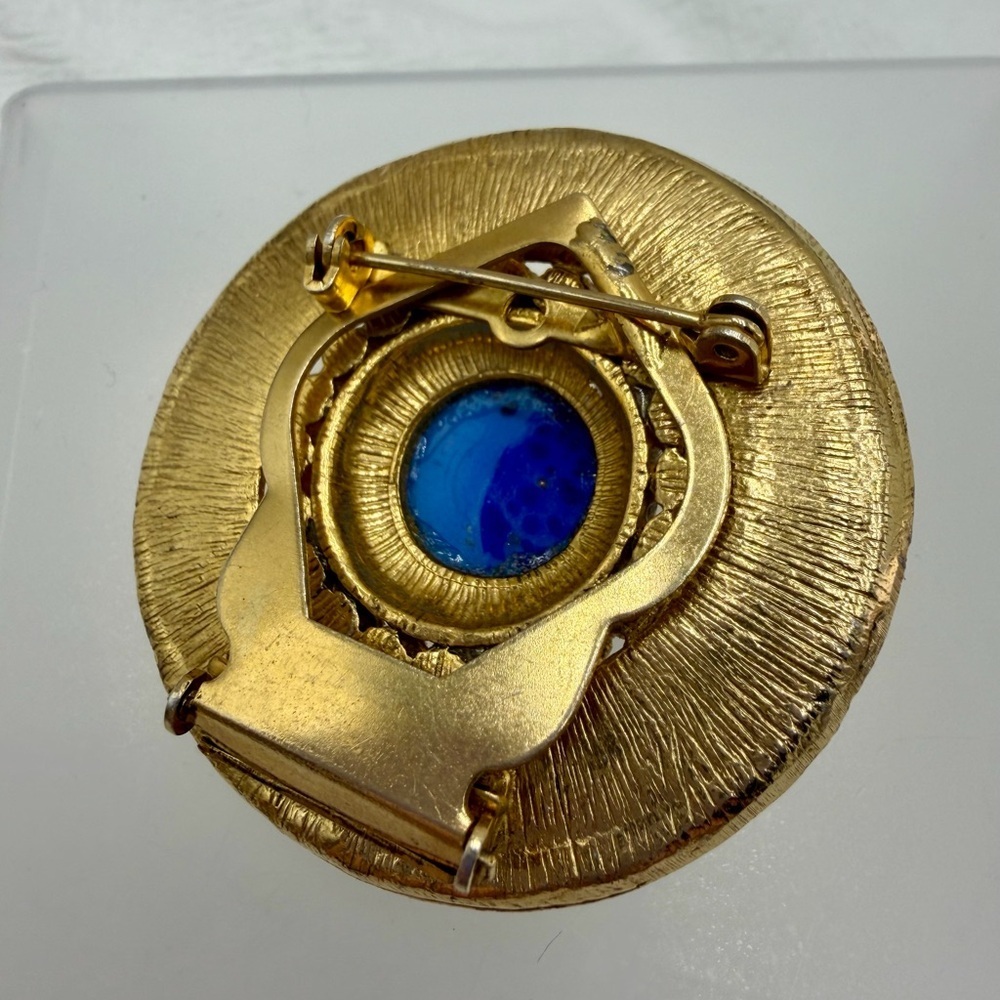 Vintage Art Glass Scarf Clip / Brooch #435SC - Picture 3 of 3